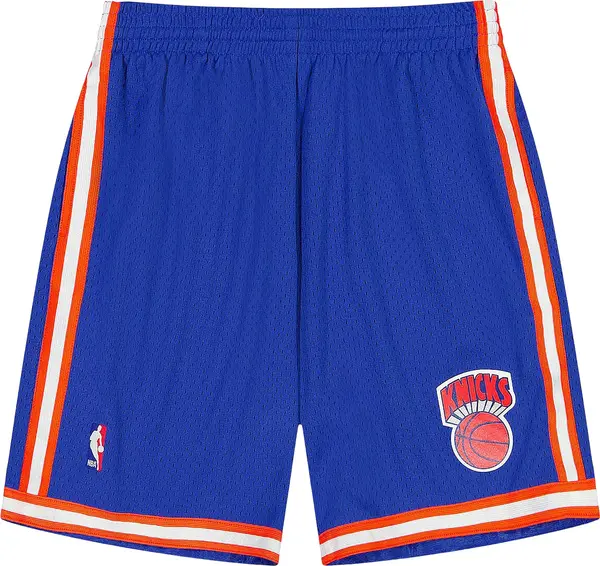 Mitchell & Ness Mitchell & Ness Sportske hlače 'NBA NY Knicks 95'  plava / narančasta / bijela