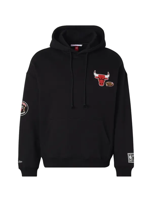 Mitchell & Ness Mitchell & Ness Sweater majica 'NBA CHICAGO BULLS'  trešnja crvena / crna / bijela