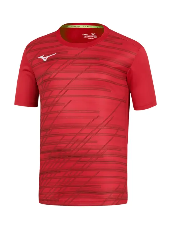 MIZUNO MIZUNO Tehnička sportska majica  crvena / tamno crvena / bijela