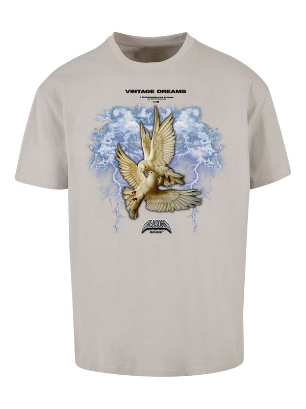 MJ Gonzales MJ Gonzales Majica 'Vintage Dreams'  svijetloplava / siva / bijela