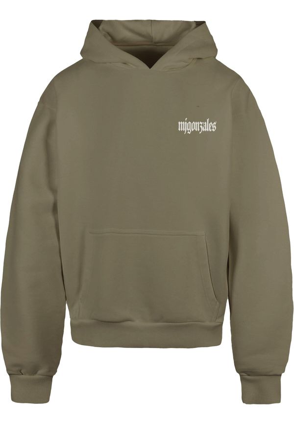 MJ Gonzales MJ Gonzales Sweater majica 'Discipline Dynasty'  svijetlosiva / tamo siva / maslinasta / bijela