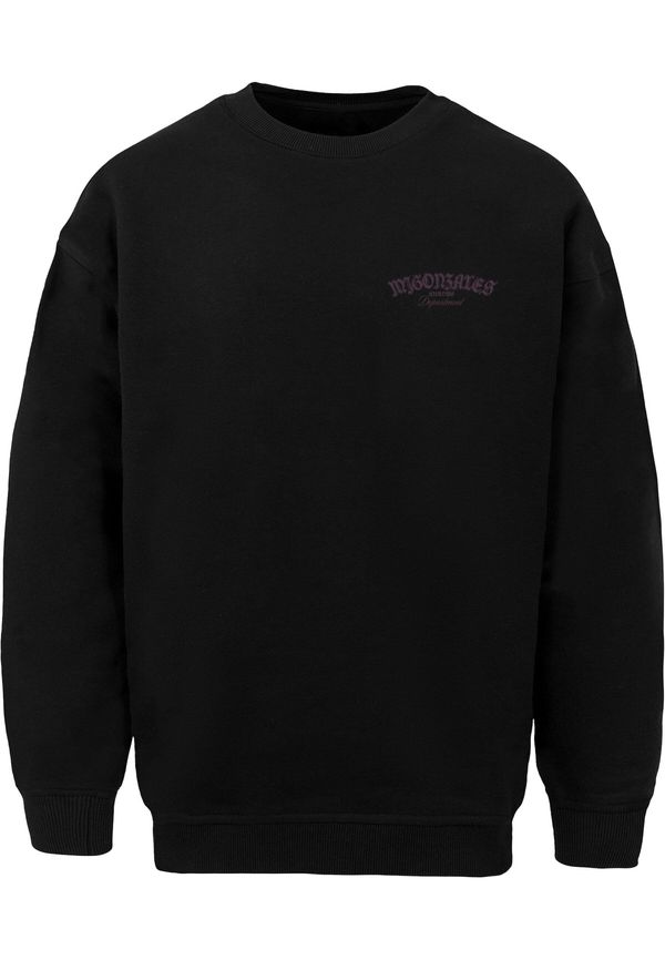 MJ Gonzales MJ Gonzales Sweater majica 'Dominance'  tamno ljubičasta / crna / prljavo bijela