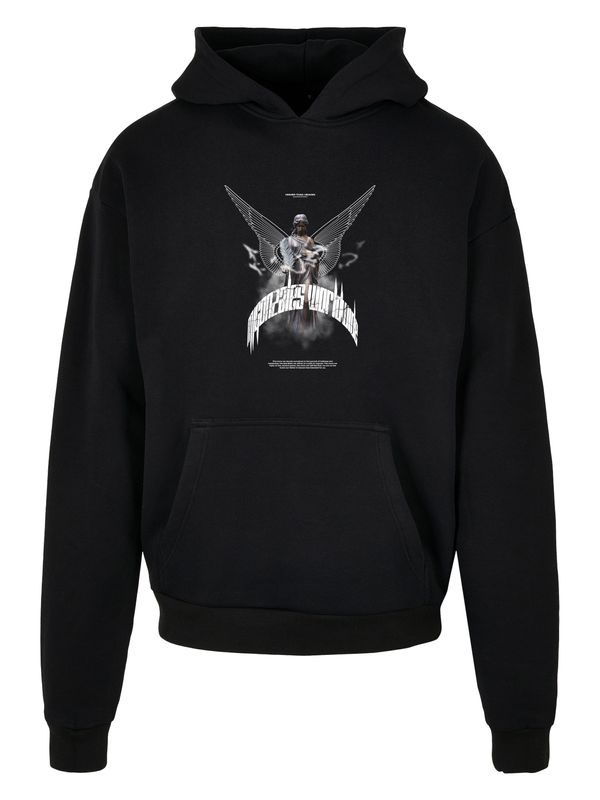 MJ Gonzales MJ Gonzales Sweater majica 'Higher Than Heaven'  siva / crna / bijela