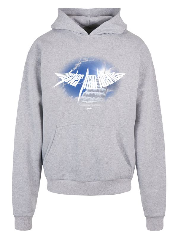 MJ Gonzales MJ Gonzales Sweater majica 'Higher Than Heaven V.4'  plava / siva / bijela