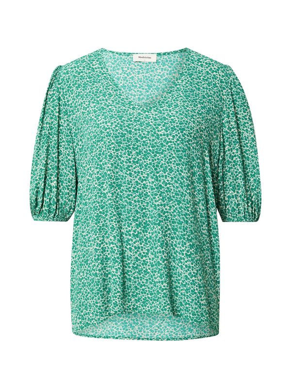 modström modström Bluza 'Archer'  zelena / bijela