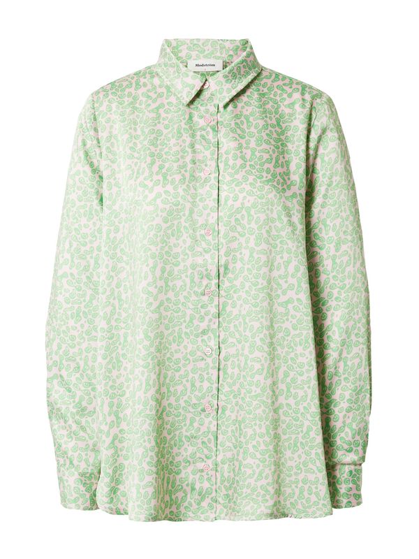 modström modström Bluza 'Clarke'  svijetlozelena / pastelno roza