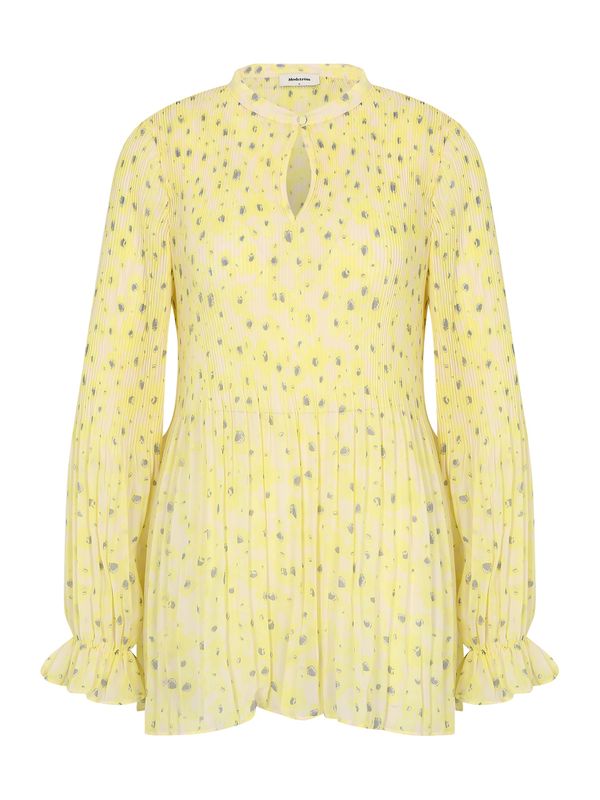 modström modström Bluza 'Cruz'  bež / pastelno žuta / siva