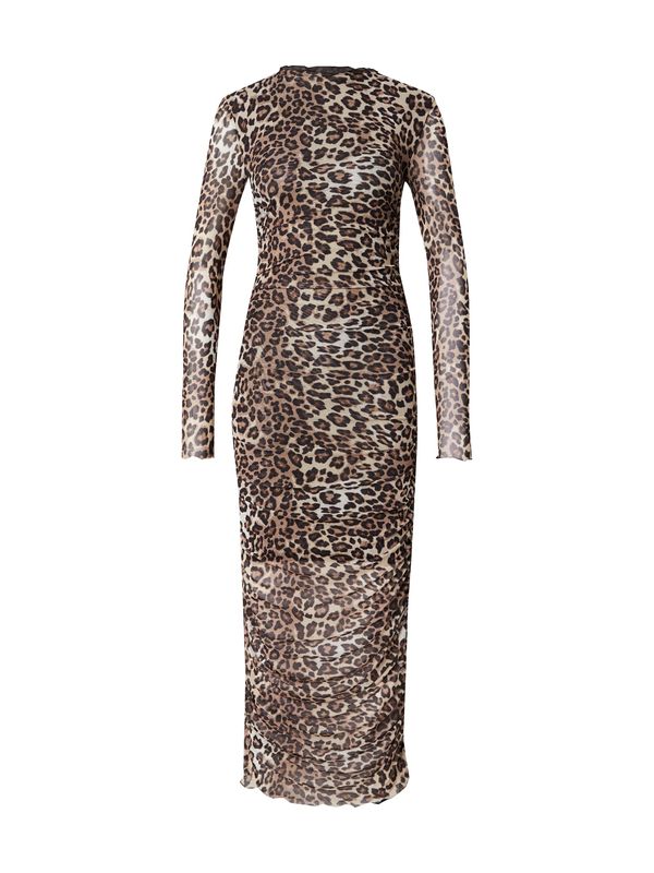 modström modström Haljina 'Gwen'  svijetlobež / smeđa / brokat / crna