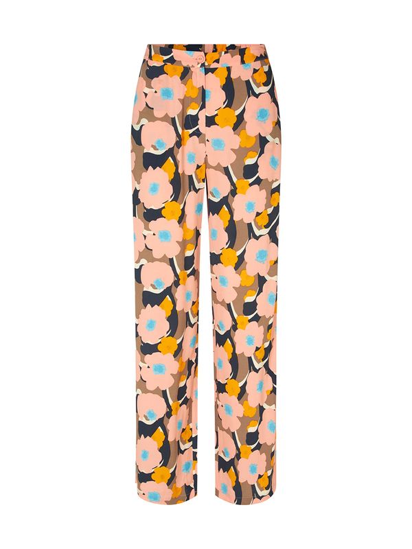 modström modström Hlače 'Dustin'  cijan plava / smeđa / žuta / crna