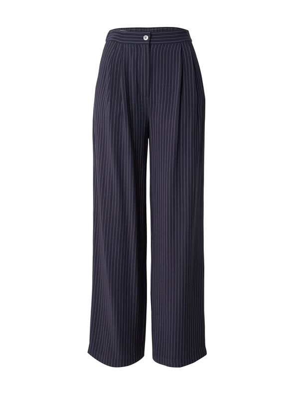 modström modström Hlače s naborima 'Isabel'  mornarsko plava / svijetlosiva