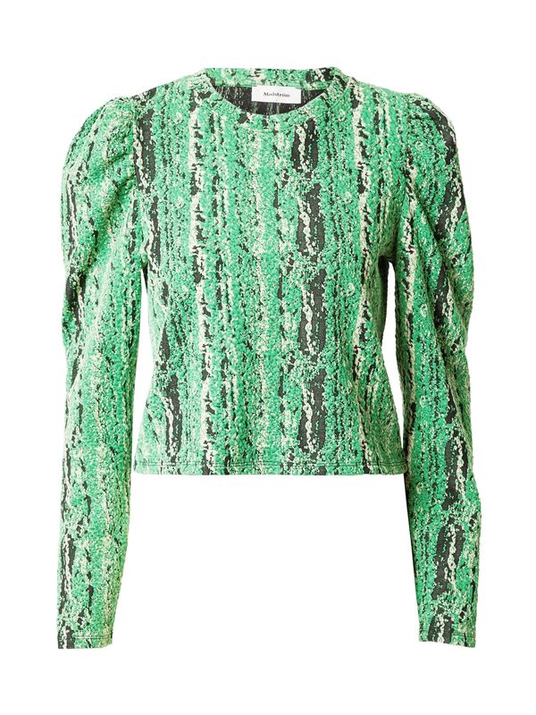 modström modström Majica 'Corby'  boja pijeska / žad / crna