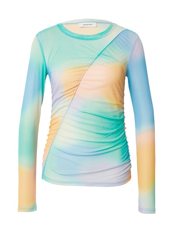 modström modström Majica 'Dinne'  svijetloplava / žad / lila / mandarina