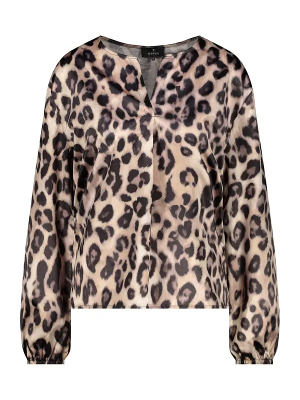 monari monari Bluza  brokat / cappuccino / crna