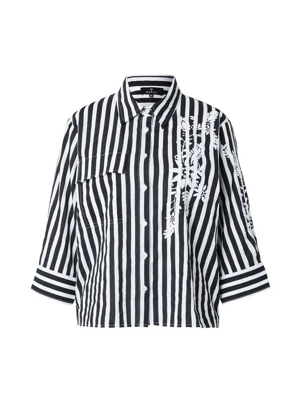 monari monari Bluza  crna / bijela
