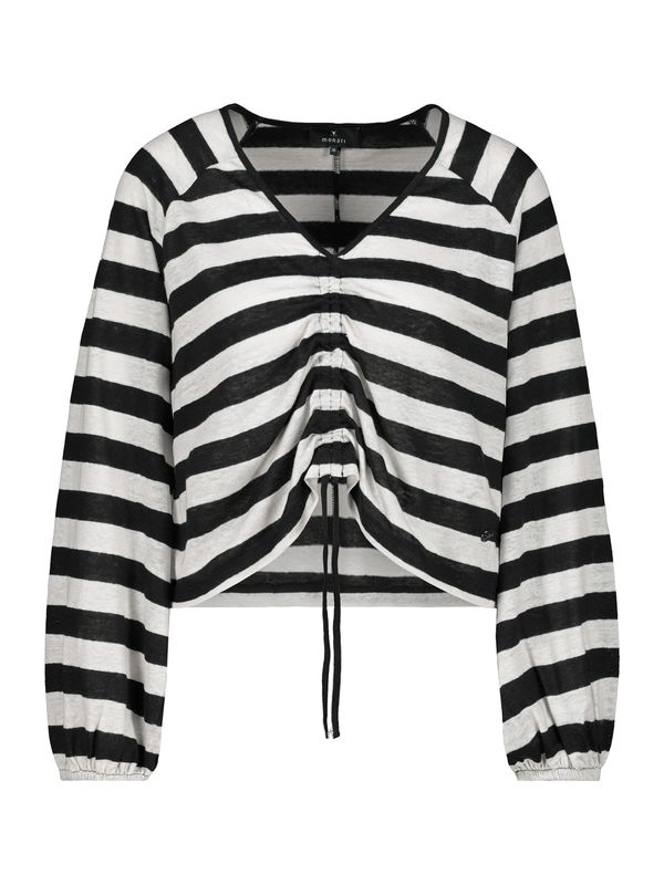 monari monari Majica  siva melange / crna