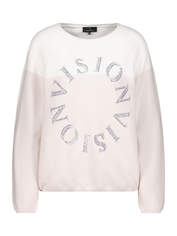 monari monari Pulover  pijesak / bijela