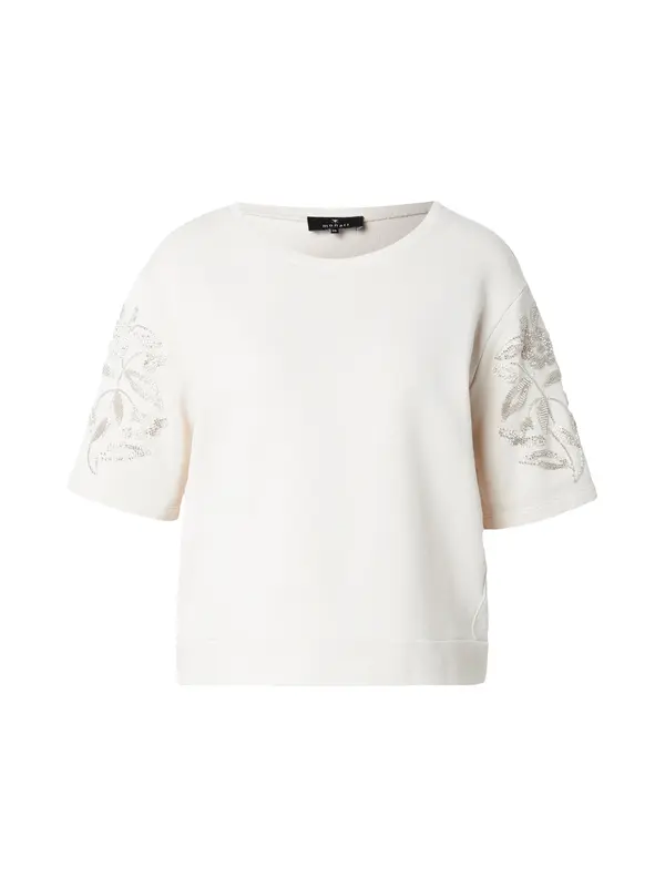 monari monari Sweater majica  boja pijeska / srebro