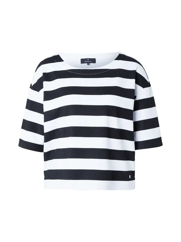 monari monari Sweater majica  crna / bijela