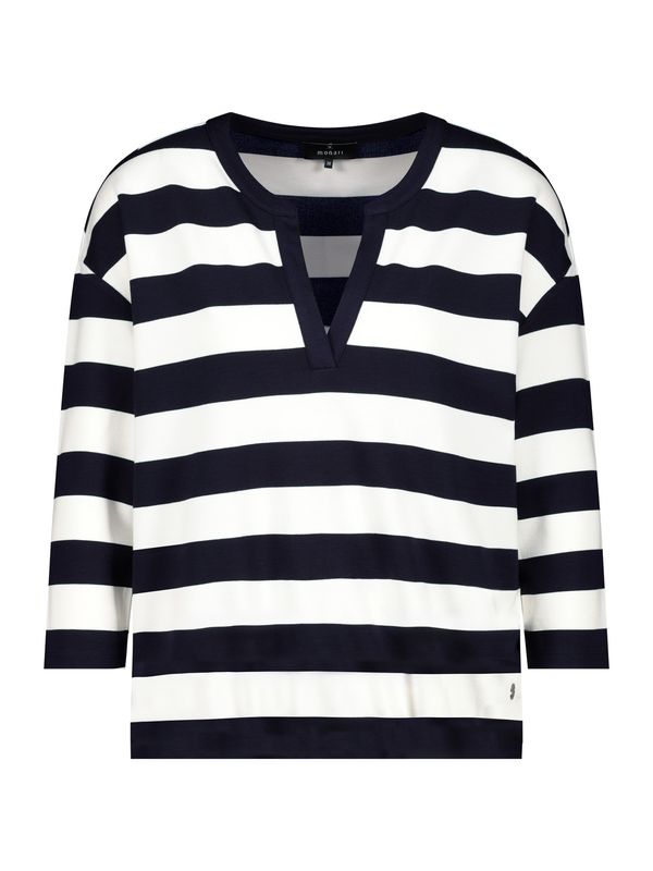 monari monari Sweater majica  mornarsko plava / bijela