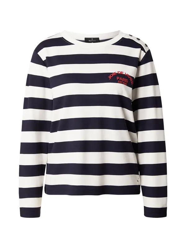 monari monari Sweater majica  mornarsko plava / bijela