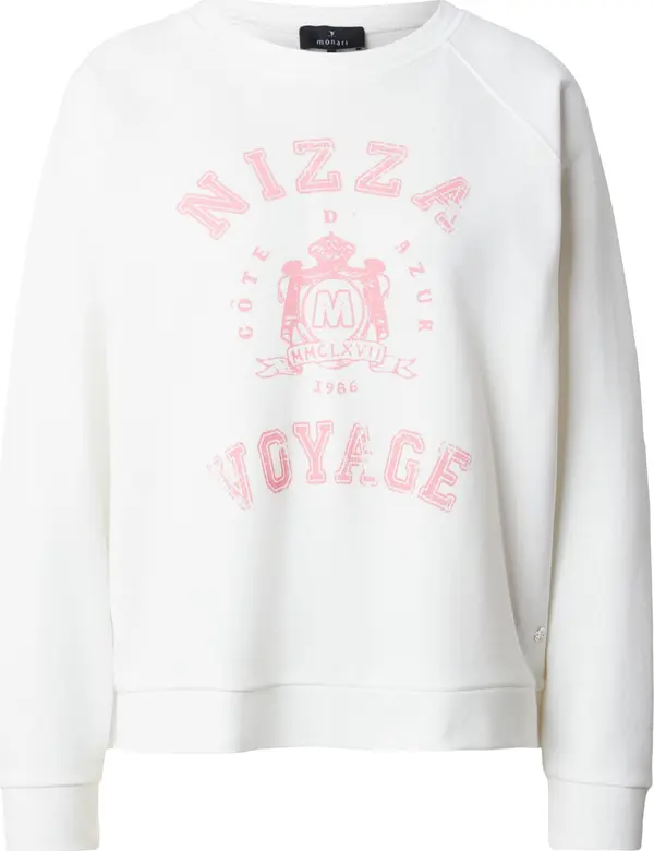 monari monari Sweater majica  roza / bijela