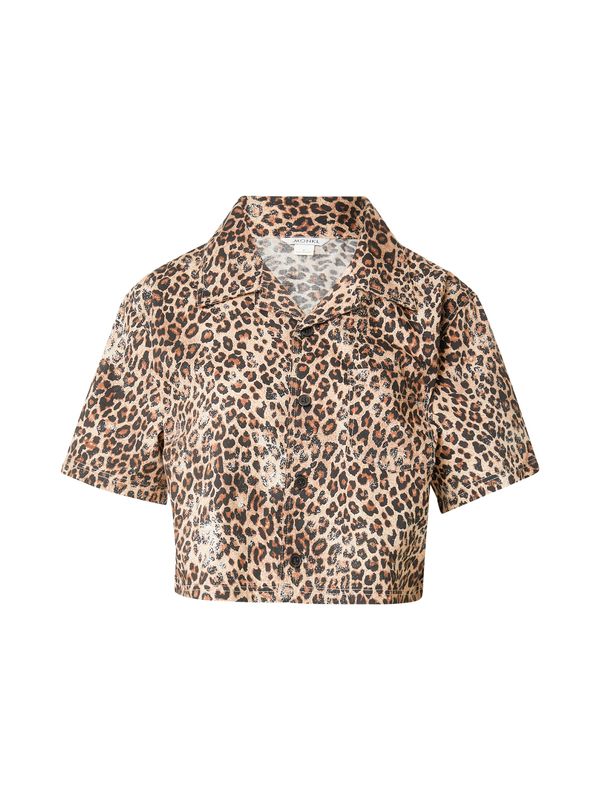 Monki Monki Bluza  bež / konjak / crna
