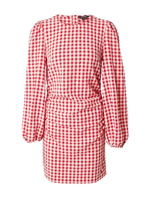 Monki Monki Haljina  crvena / bijela
