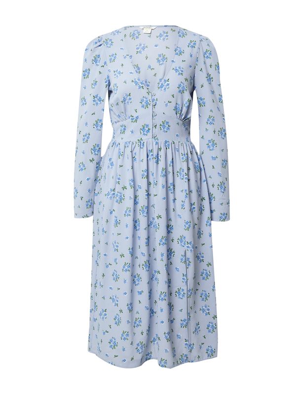 Monki Monki Haljina  plava / pastelno plava / bijela