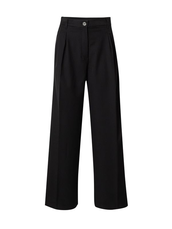 Monki Monki Hlače s naborima  crna