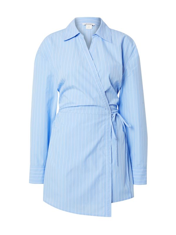 Monki Monki Košulja haljina  svijetloplava / bijela