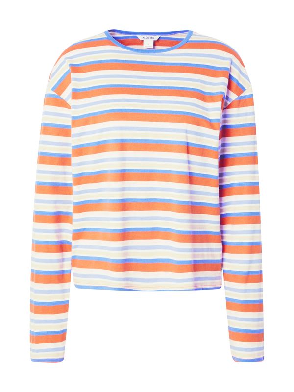 Monki Monki Majica  kraljevsko plava / svijetloplava / ciglasto crvena / bijela