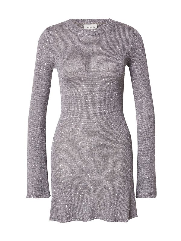 Monki Monki Pletena haljina  siva