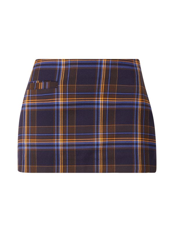 Monki Monki Suknja  azur / tamno plava / čokolada / žuta