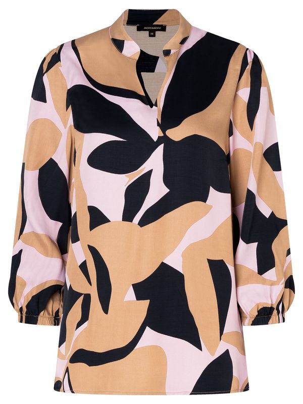 MORE & MORE MORE & MORE Bluza  bež / pastelno ljubičasta / crna