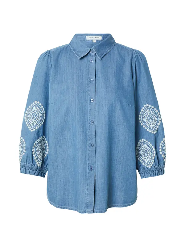 MORE & MORE MORE & MORE Bluza  plavi traper / bijela