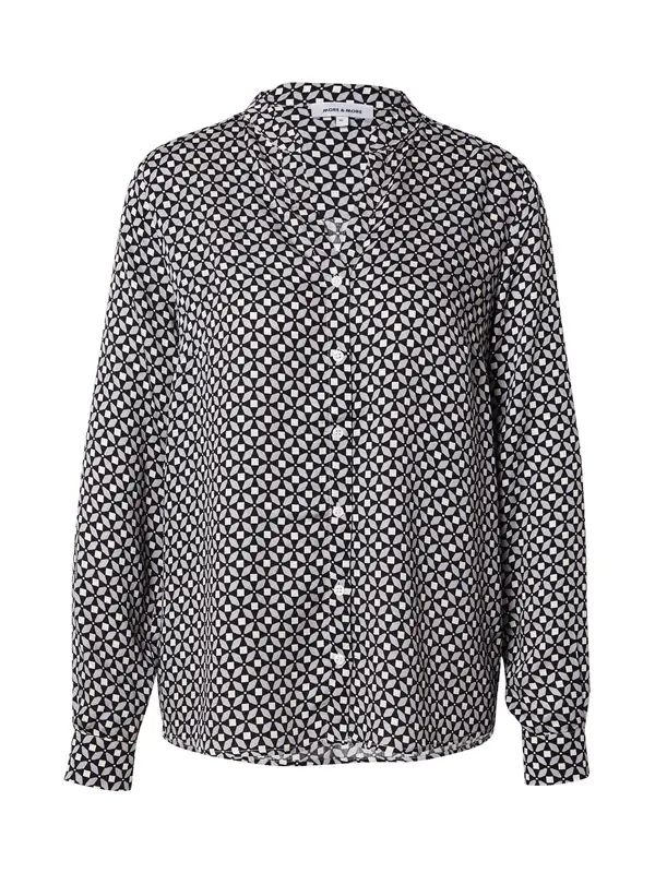 MORE & MORE MORE & MORE Bluza  svijetlosiva / crna / bijela