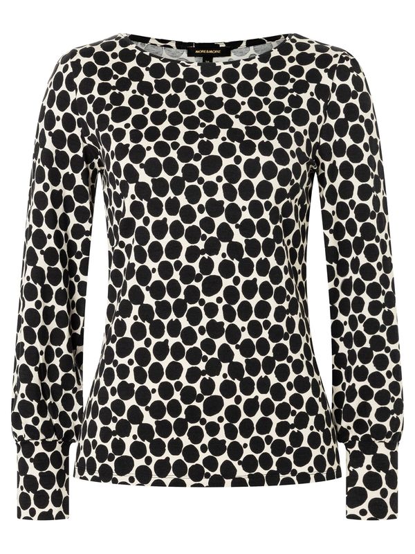 MORE & MORE MORE & MORE Majica  ecru/prljavo bijela / crna