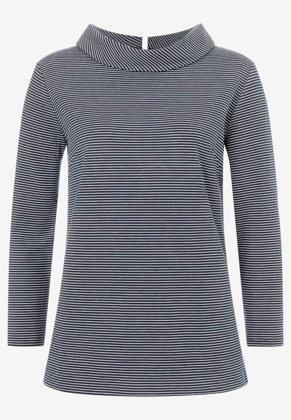 MORE & MORE MORE & MORE Sweater majica  morsko plava / bijela