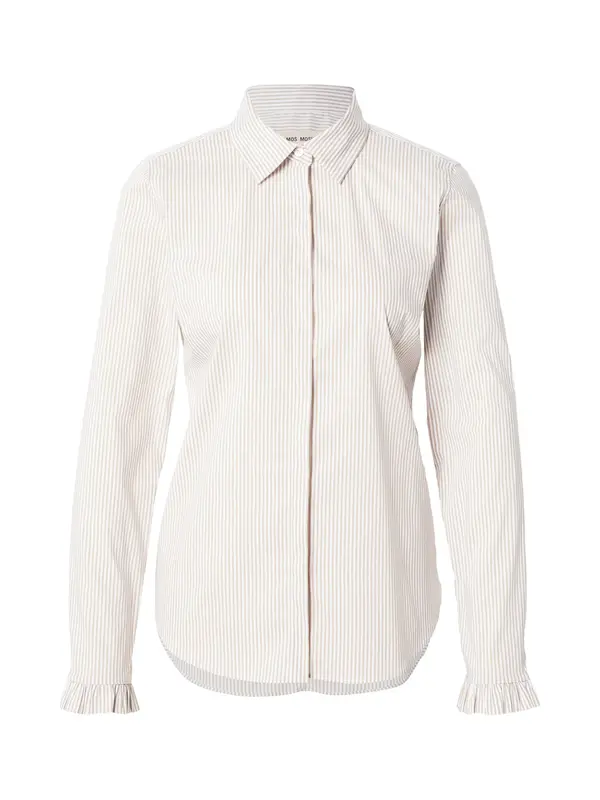 MOS MOSH MOS MOSH Bluza 'MMMattie'  cappuccino / bijela