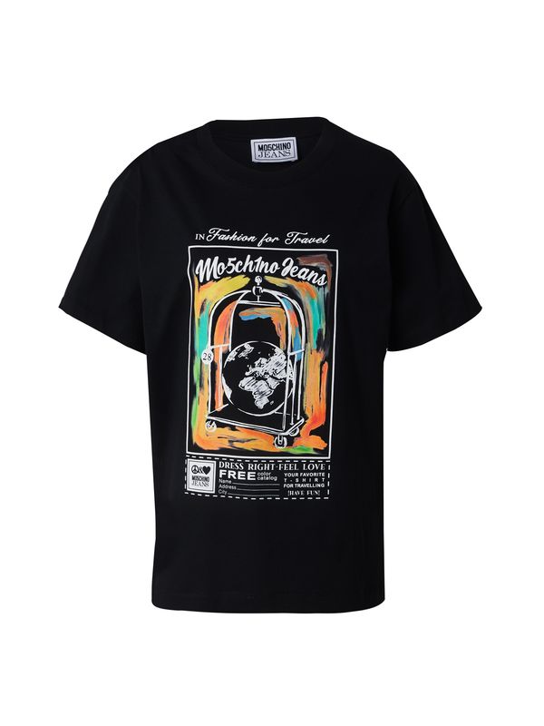 Moschino Jeans Moschino Jeans Majica  žad / narančasta / crna / bijela