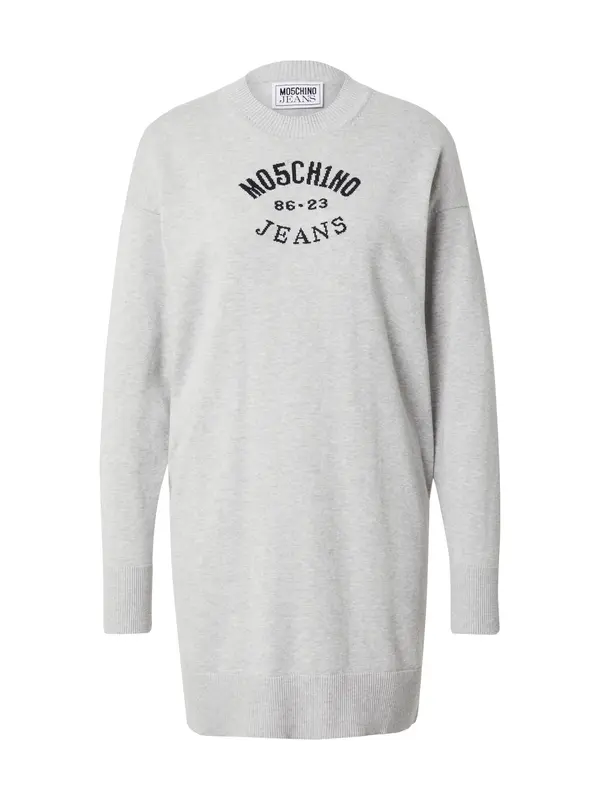 Moschino Jeans Moschino Jeans Pletena haljina  siva melange / crna