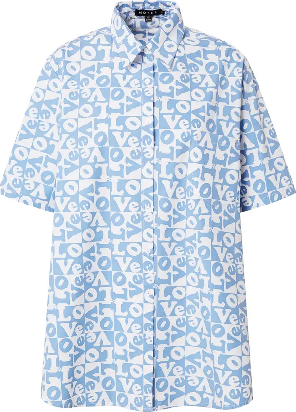 Motel Motel Bluza 'SMITH'  svijetloplava / bijela