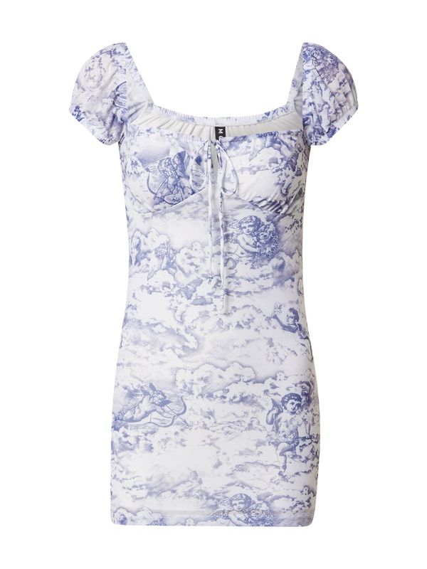 Motel Motel Haljina 'Gaina'  tamno ljubičasta / bijela