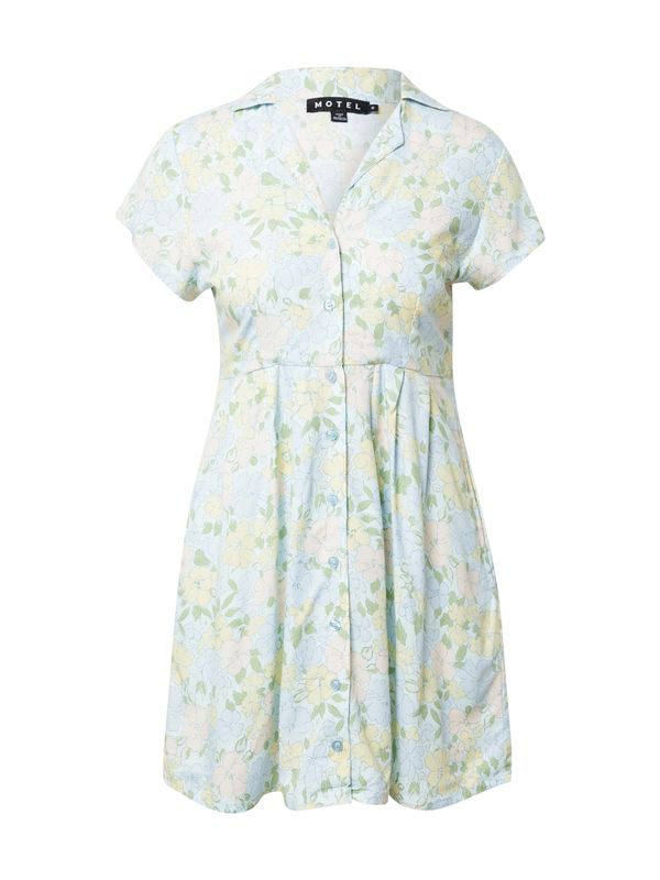 Motel Motel Košulja haljina 'ARTE'  svijetloplava / svijetložuta / svijetlozelena / roza