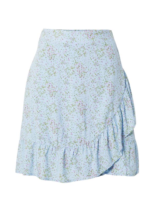 Moves Moves Suknja 'Mindo'  sivkasto plava / zelena / svijetloljubičasta
