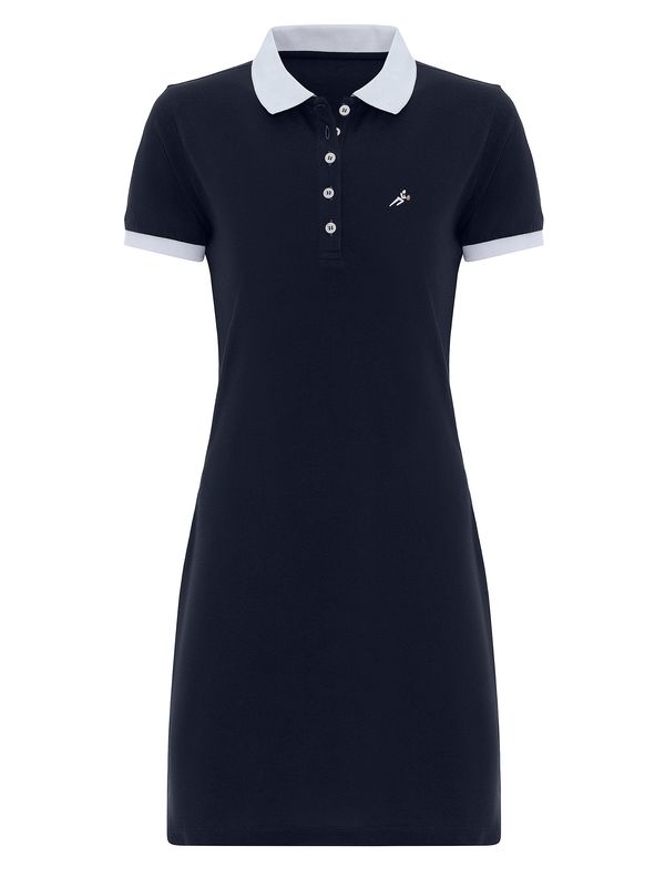 Moxx Paris Moxx Paris Haljina 'Groningen'  noćno plava / višnja / bijela