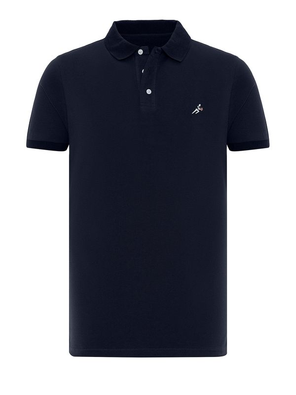 Moxx Paris Moxx Paris Majica 'Amsterdam'  mornarsko plava / smeđa / bijela