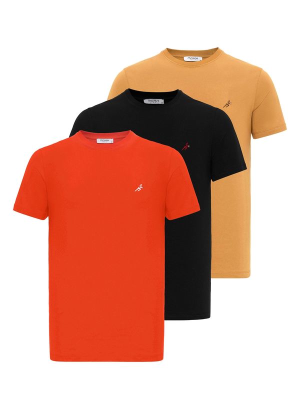 Moxx Paris Moxx Paris Majica  boja devine dlake (camel) / crvena / crna