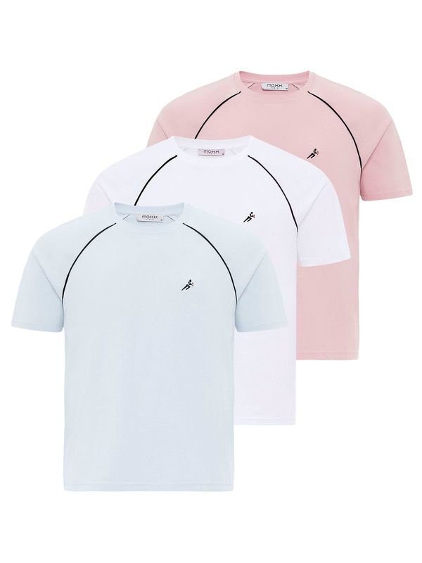 Moxx Paris Moxx Paris Majica  nebesko plava / roza / bijela