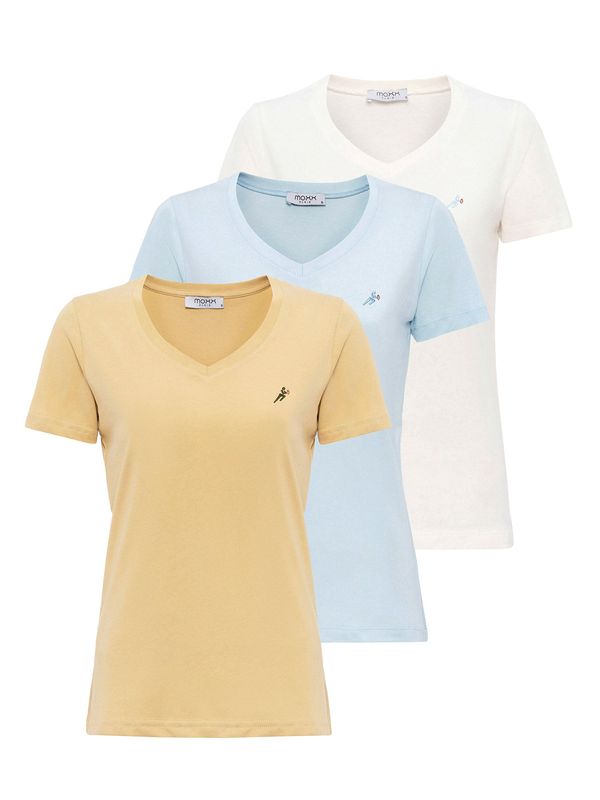 Moxx Paris Moxx Paris Majica  plava / svijetložuta / bijela